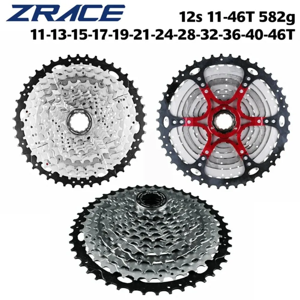 ZRACE Bicycle Cassette 8 9 10 11 12 Speed MTB bike freewheel 11-42T / 11-46T / 11-50T/11-52T for ALIVIO / DEORE / SLX / XT