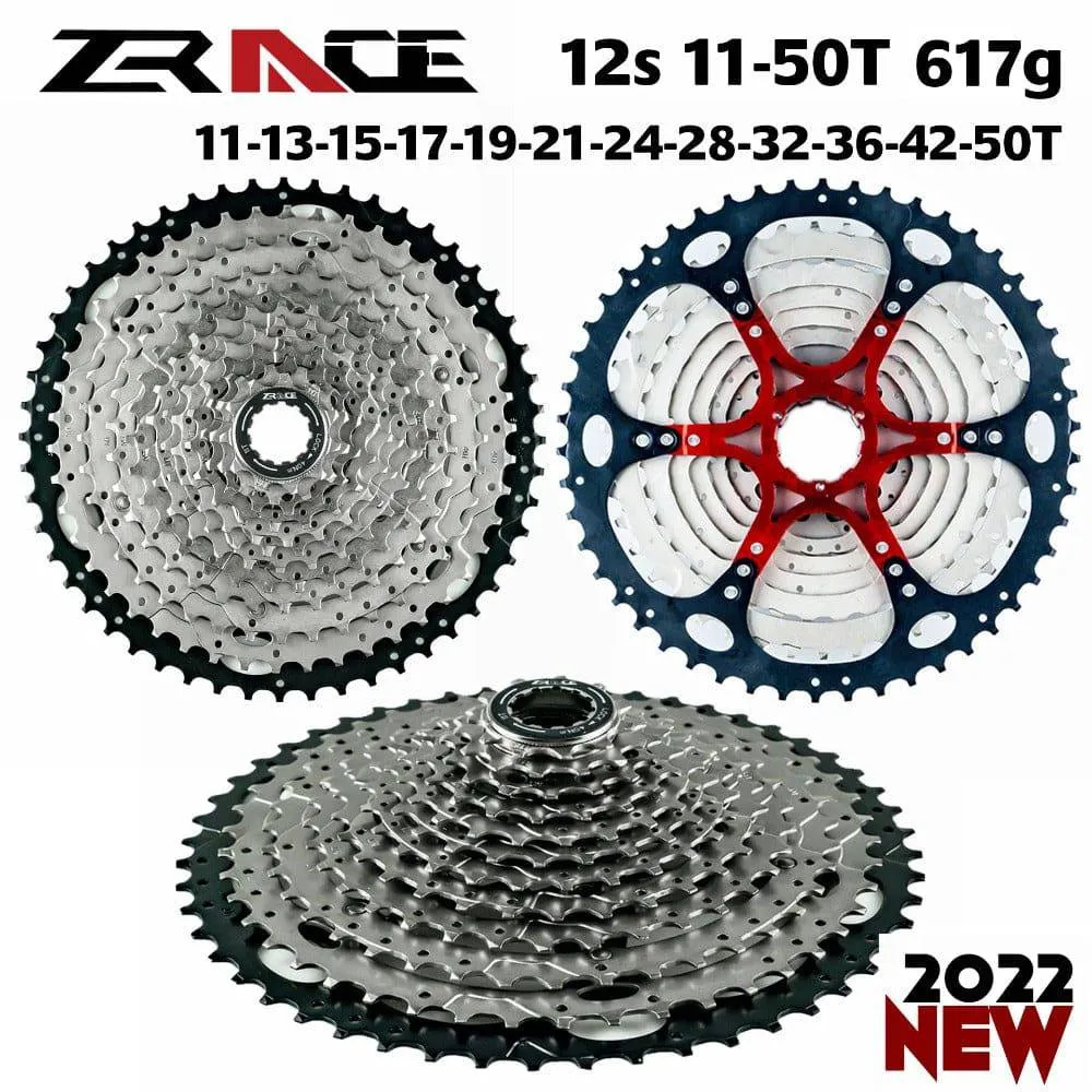 ZRACE Bicycle Cassette 8 9 10 11 12 Speed MTB bike freewheel 11-42T / 11-46T / 11-50T/11-52T for ALIVIO / DEORE / SLX / XT