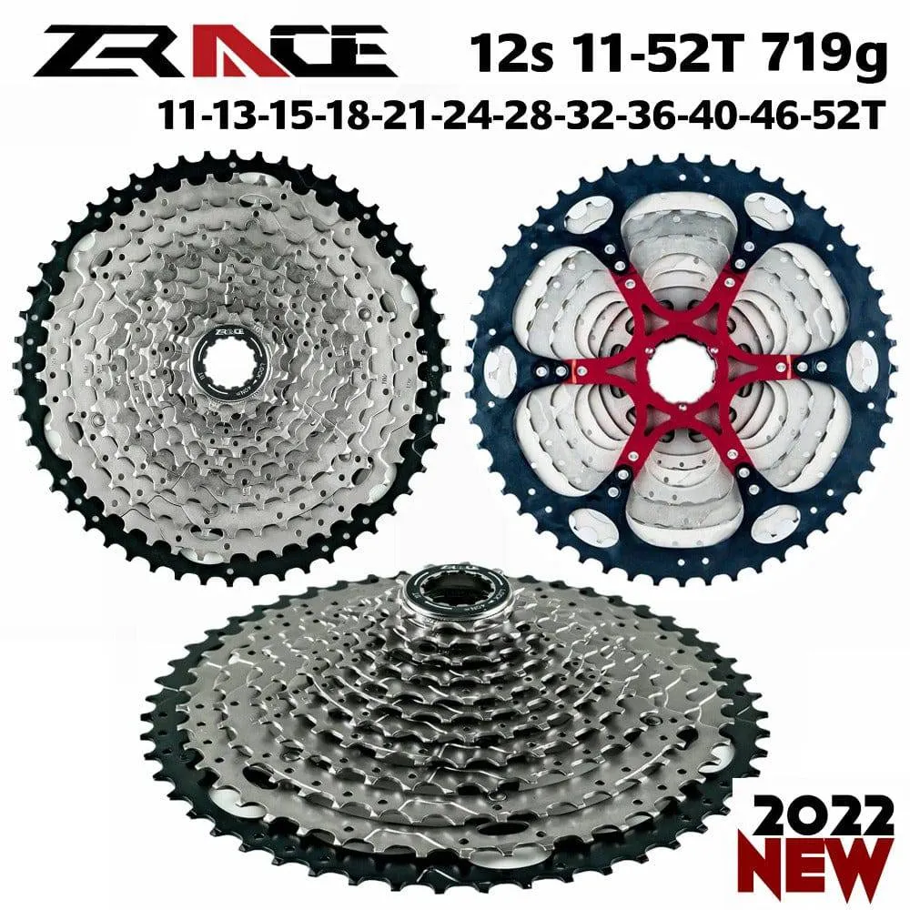 ZRACE Bicycle Cassette 8 9 10 11 12 Speed MTB bike freewheel 11-42T / 11-46T / 11-50T/11-52T for ALIVIO / DEORE / SLX / XT