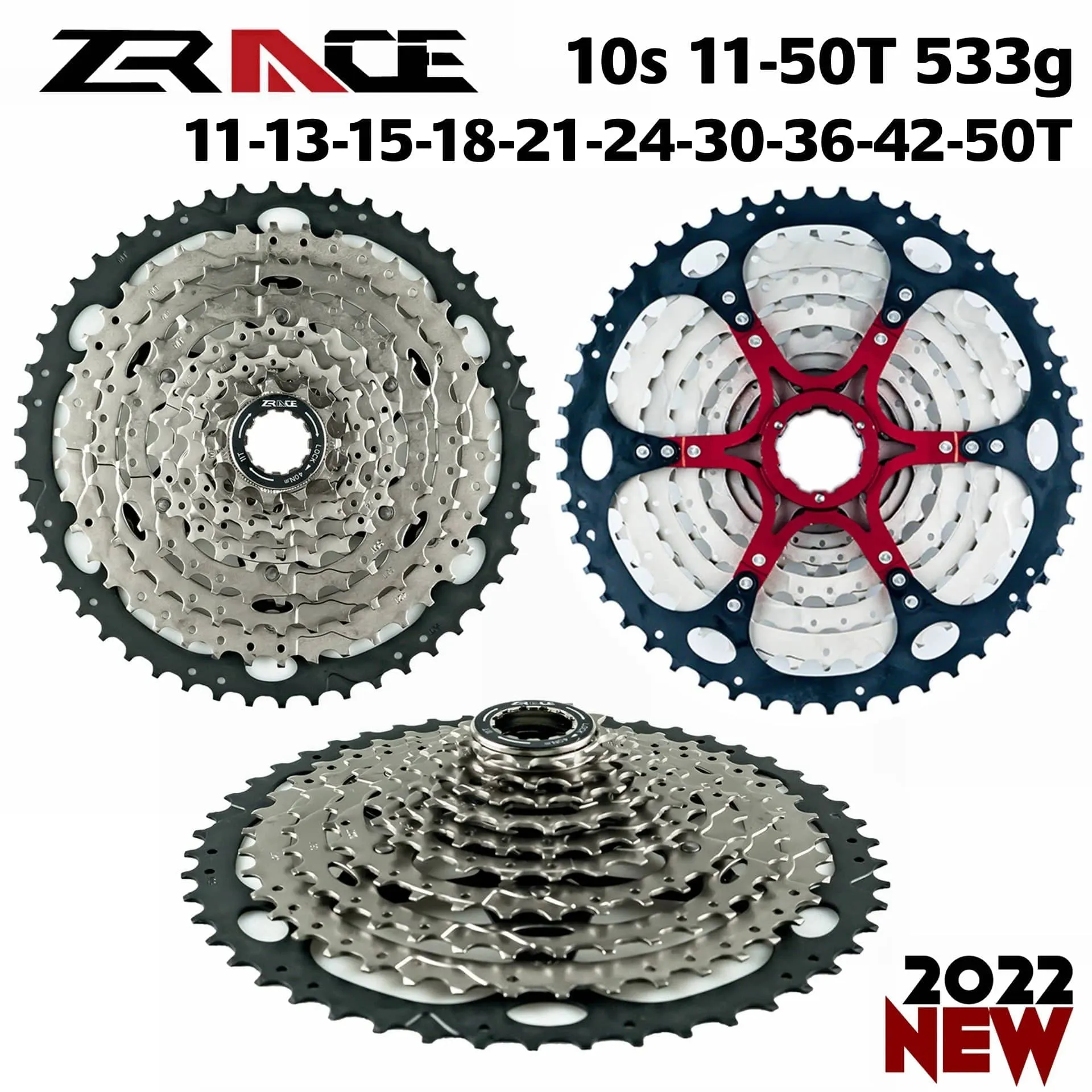ZRACE Bicycle Cassette 8 9 10 11 12 Speed MTB bike freewheel 11-42T / 11-46T / 11-50T/11-52T for ALIVIO / DEORE / SLX / XT